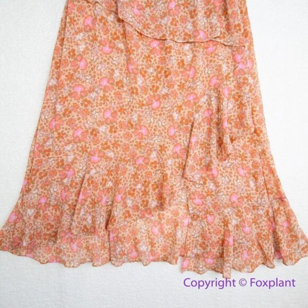 New! Free People Romance Me Floral Print Maxi Half Slip Skirt , size M - Picture 8 of 16